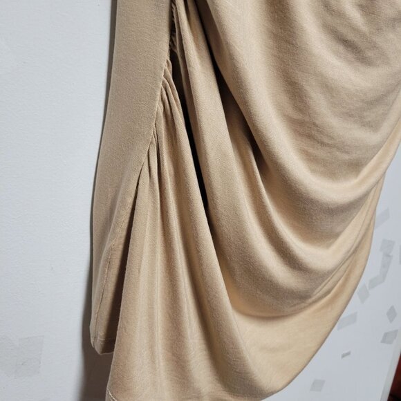 Sleeveless Top Blouse, Cowl Neck Top, Tan Comfy Blouse Top - Size S  M  XL  XXL - Picture 8 of 13